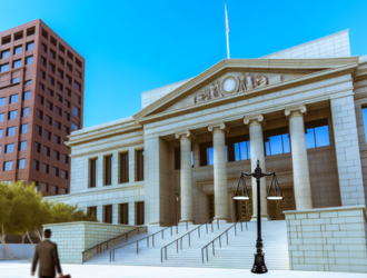 A shot of a courthouse, symbolizing the litigation involved in mass tort cases