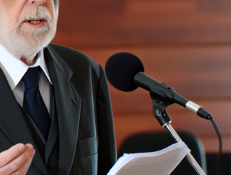 An attorney speaking in court regarding a mass tort case