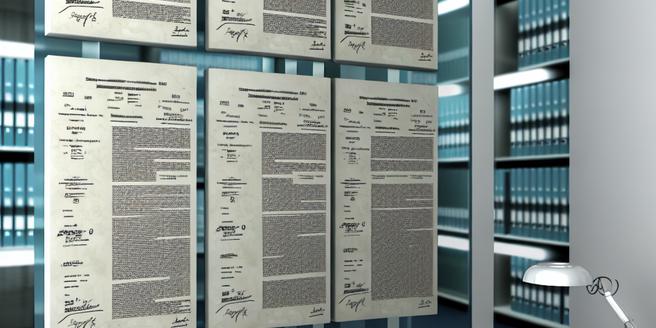 Multiple drug patents dotted across a research office wall
